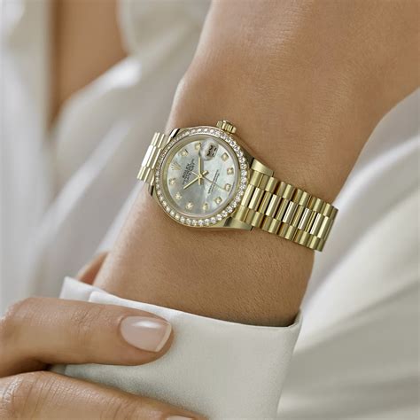 rolex lady datejust 18 ct.